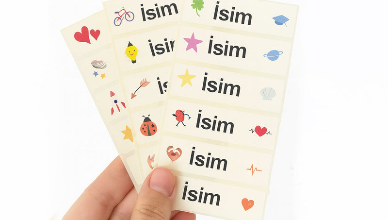 Çocuk / Okul Eşya Etiketleri