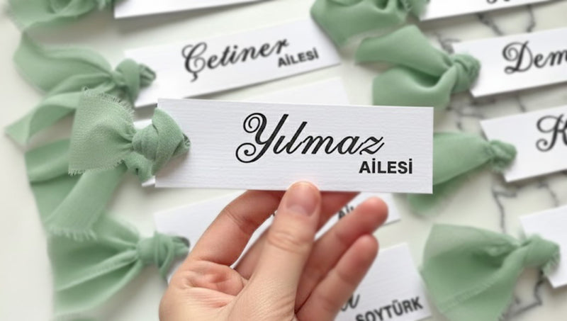 Davetli İsim Kartları