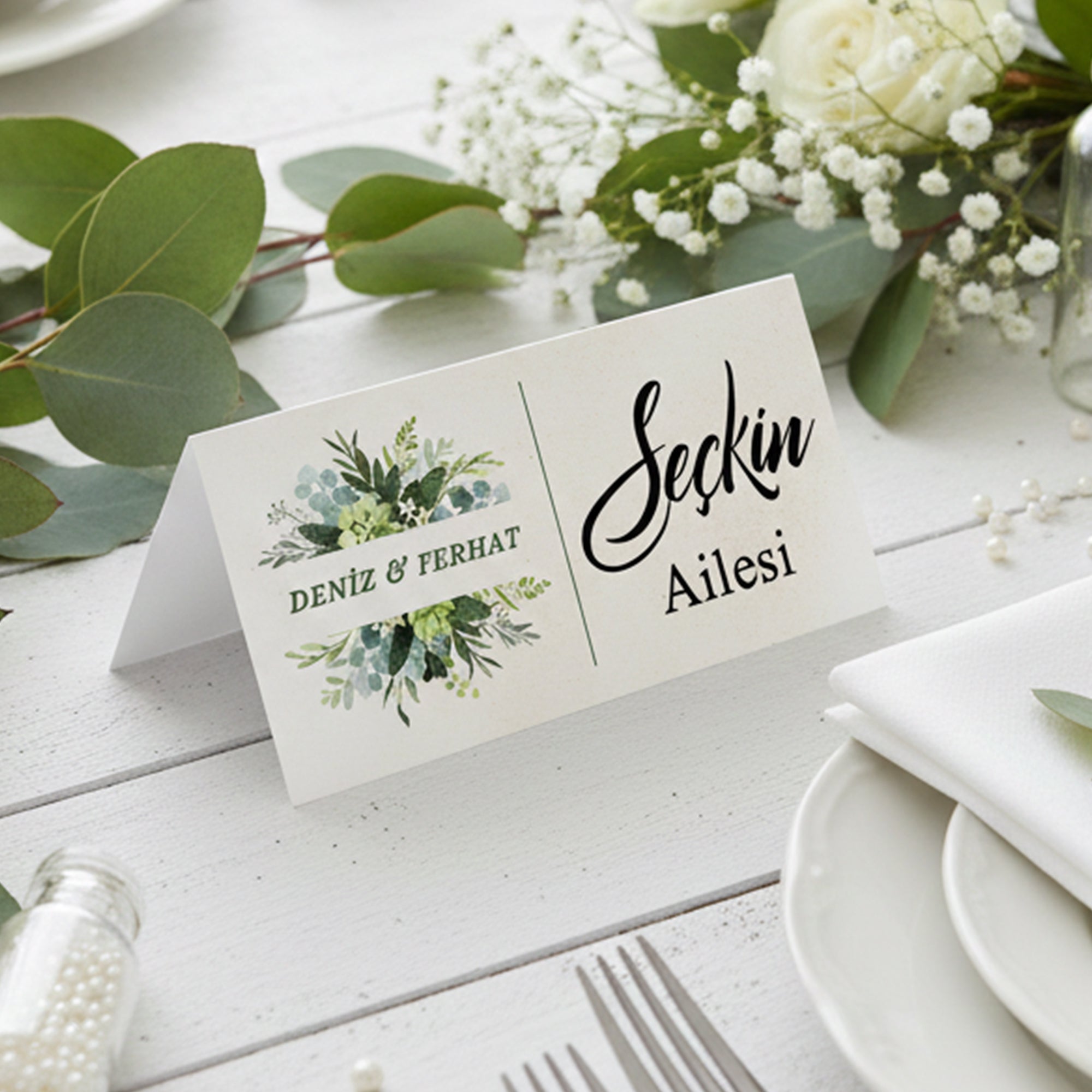 Masa Kartı İsimlik